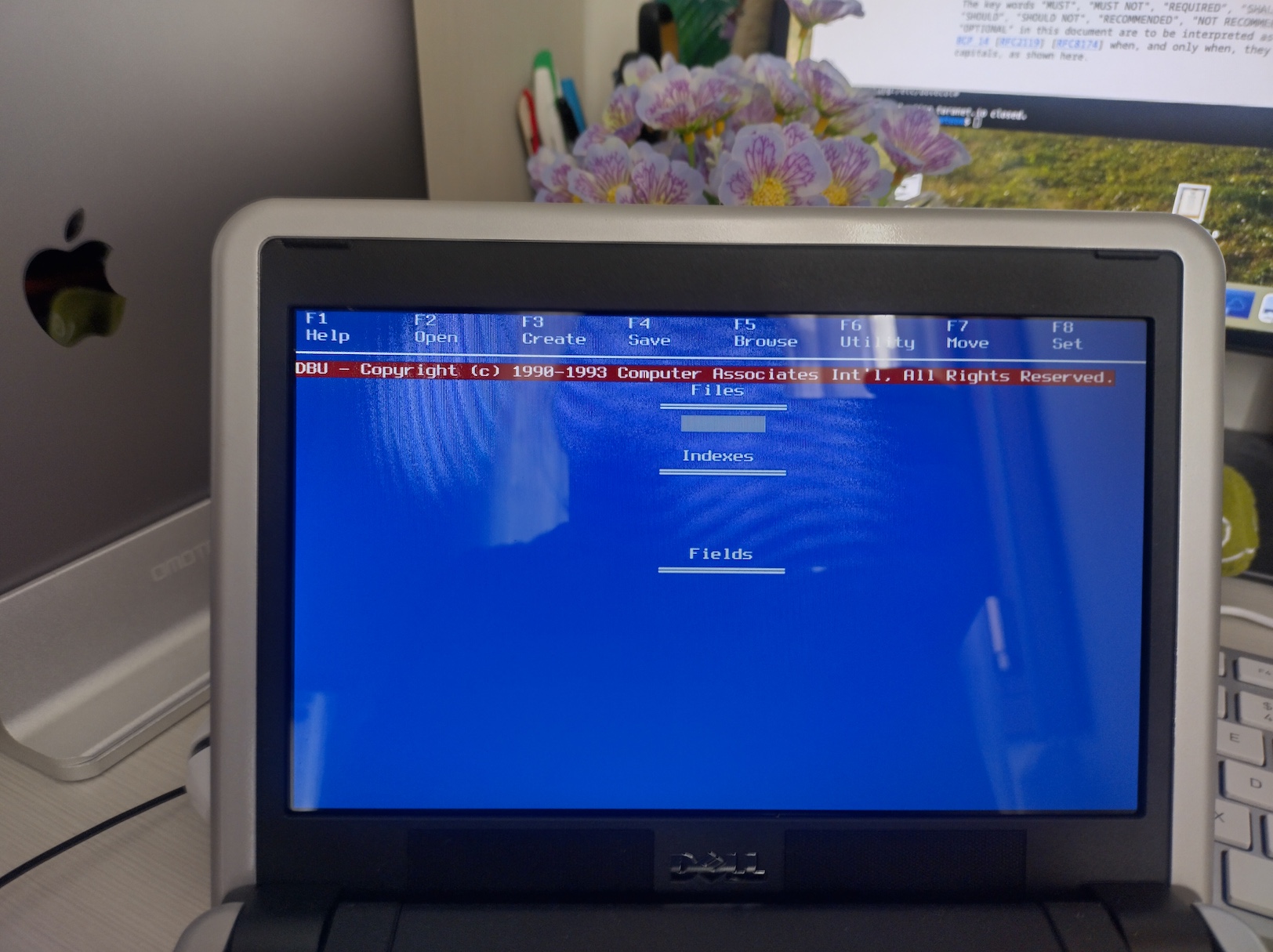 DBU Utility running on the Dell Mini 9