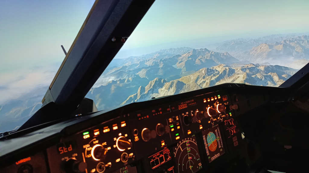 Airbus 320, approaching Geneva